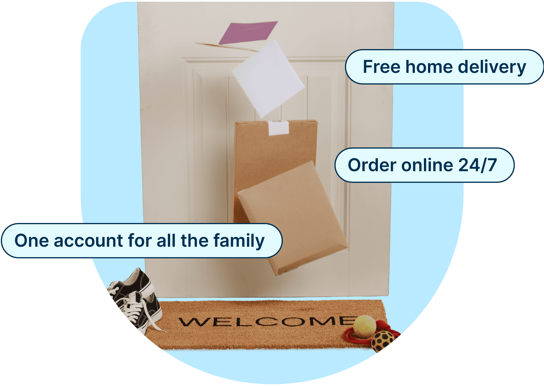 FREE delivery of your NHS repeat prescriptions, sorted